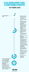 Calendario del Contribuyente Octubre 2026 1 Calendario del Contribuyente Octubre 2026